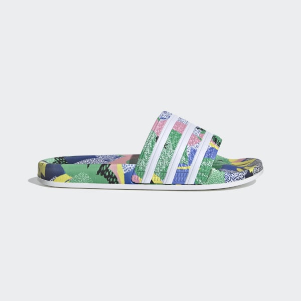 adidas women's floral slide sandals