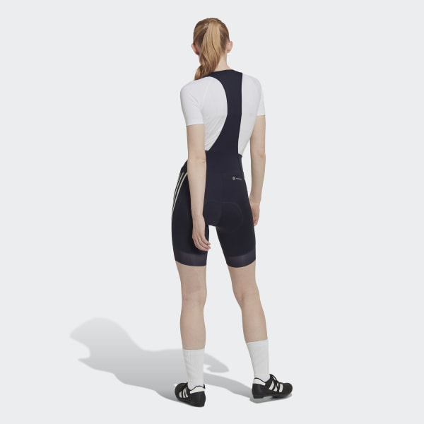 Azul Shorts de Ciclismo Acolchados con Tirantes