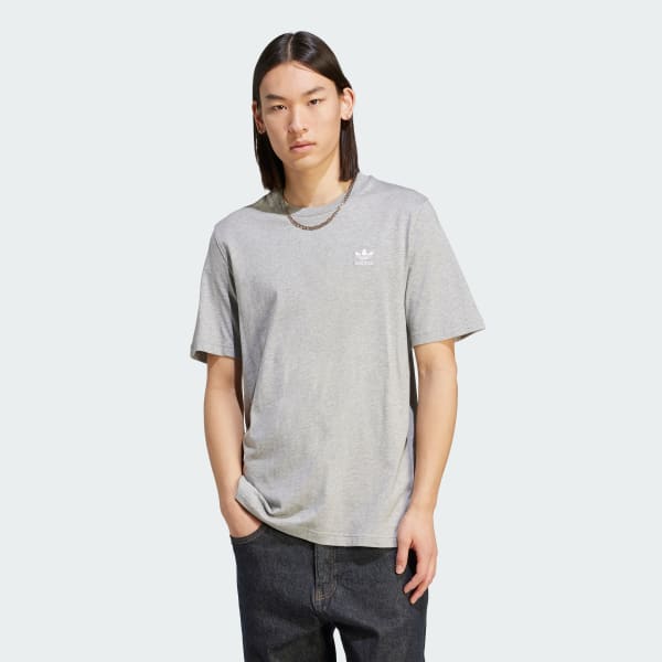 adidas Trefoil Essentials T shirt grijs adidas Belgium