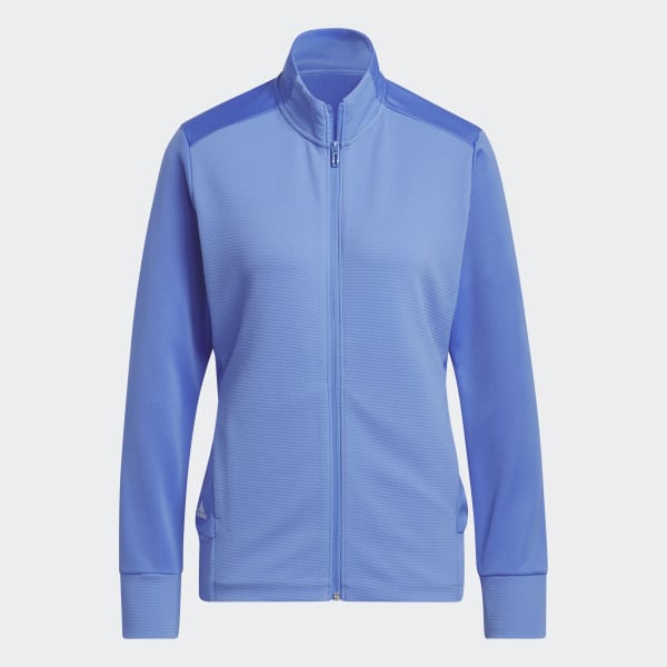 adidas Textured Full Zip Golf Jacket Blue adidas Canada