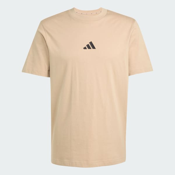 Brown Essentials Small Logo Single Jersey Tee