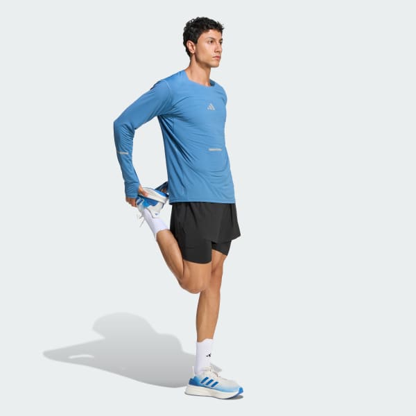 Bleu T-shirt manches longues ADI365 Climacool