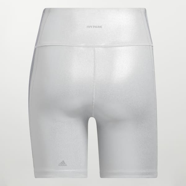 Adidas metallic shorts sales