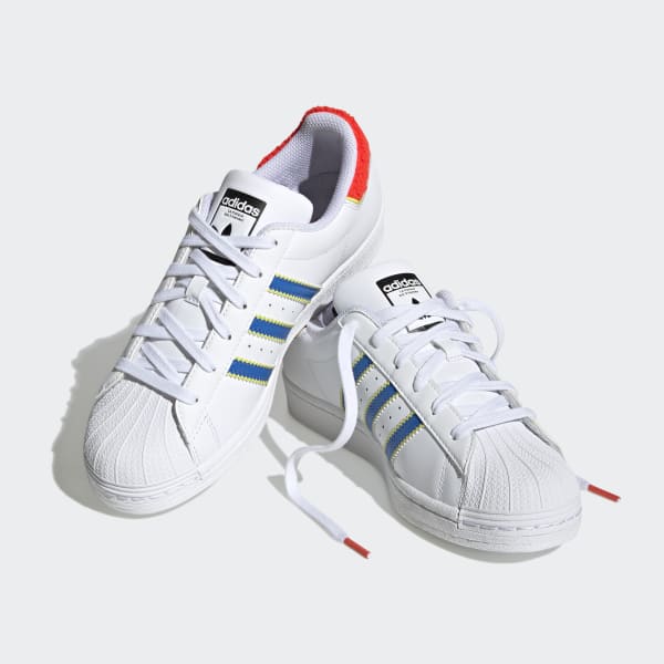 Tênis Adidas Superstar Couro Branco Original - BIJL1