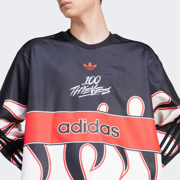 adidas 100 Thieves Long Sleeve Jersey - Multicolor | Free