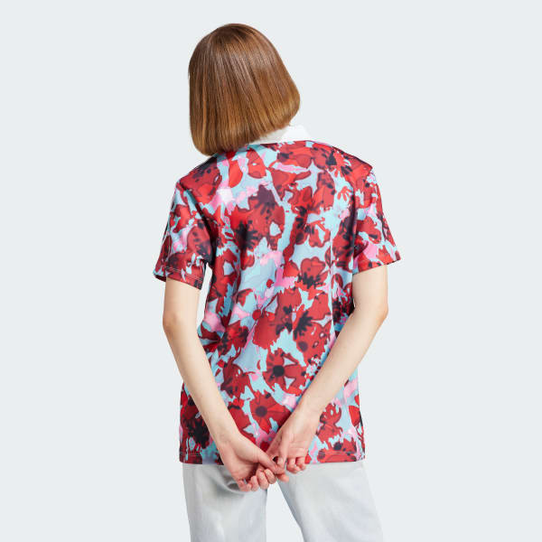 Κόκκινο Allover Print Short Sleeve Jersey
