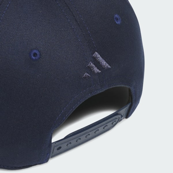 ブルー 【ゴルフ】コットン サークルパッチ キャップ