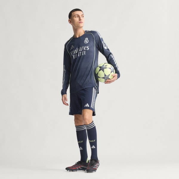 Maglia a manica lunga Authentic Away 25/26 Real Madrid Blu