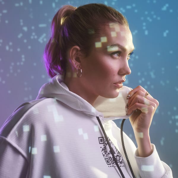 Wit Karlie Kloss x adidas Hoodie VU152