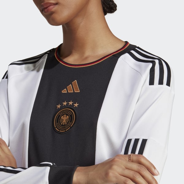 White Germany 22 Long Sleeve Home Jersey ZR782