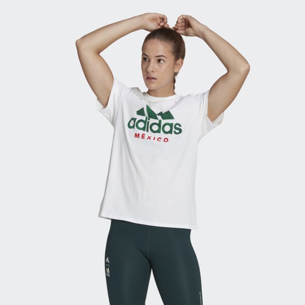 Patriottisch het spoor Kantine adidas Mexico Tee - White | Women's Soccer | adidas US