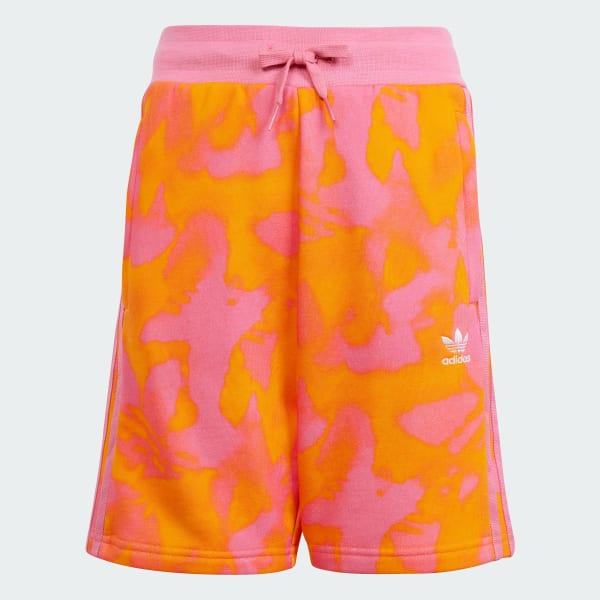 Naranja Shorts Verano Estampado