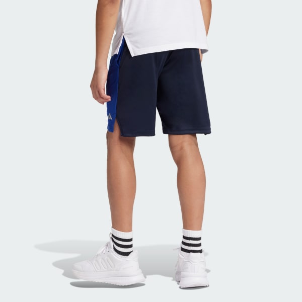 Bleu Short de training chiné AEROREADY Enfants