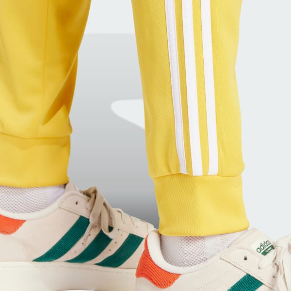 Adidas adicolor yellow sst track pants top