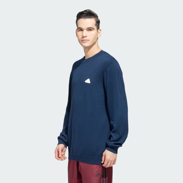 Blue adidas Logo Crewneck Sweater