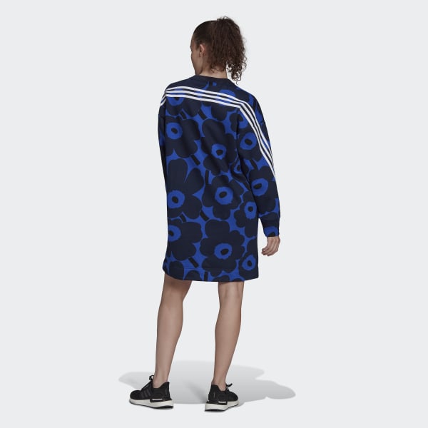 Blue adidas Sportswear Marimekko Fleece Dress