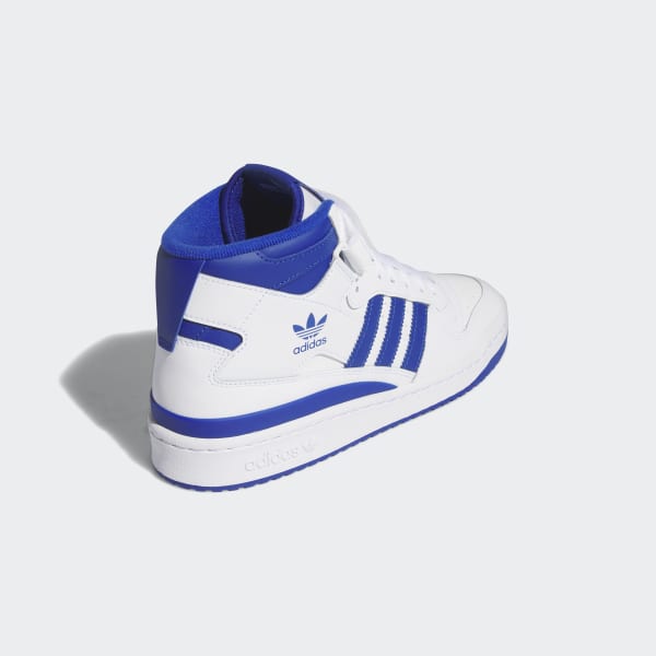 White adidas online mid tops
