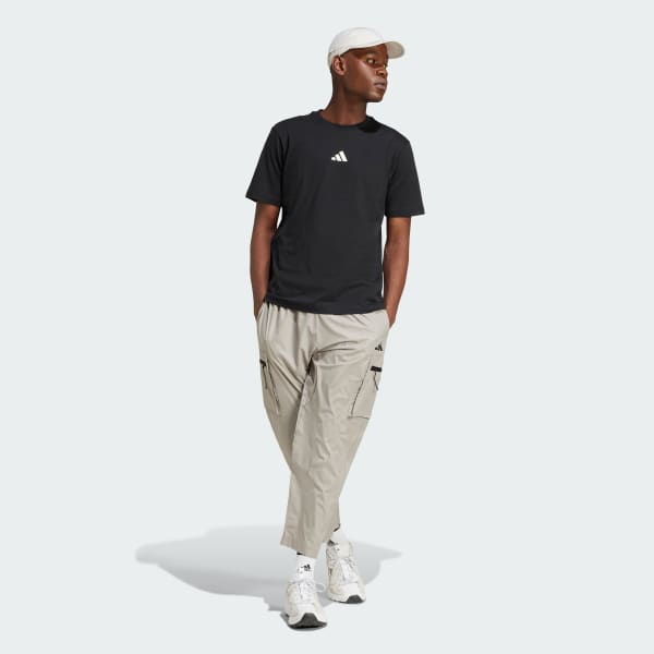 adidas City Escape Space Graphic Tee - Black | Free Shipping