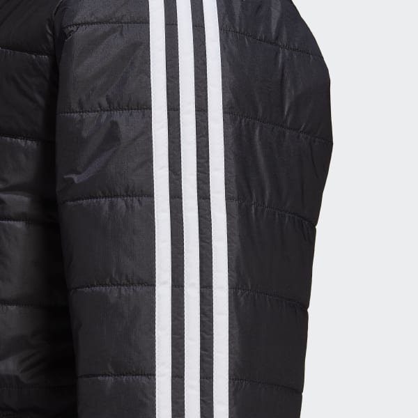 Svart Padded Stand Collar Puffer Jacket TZ273
