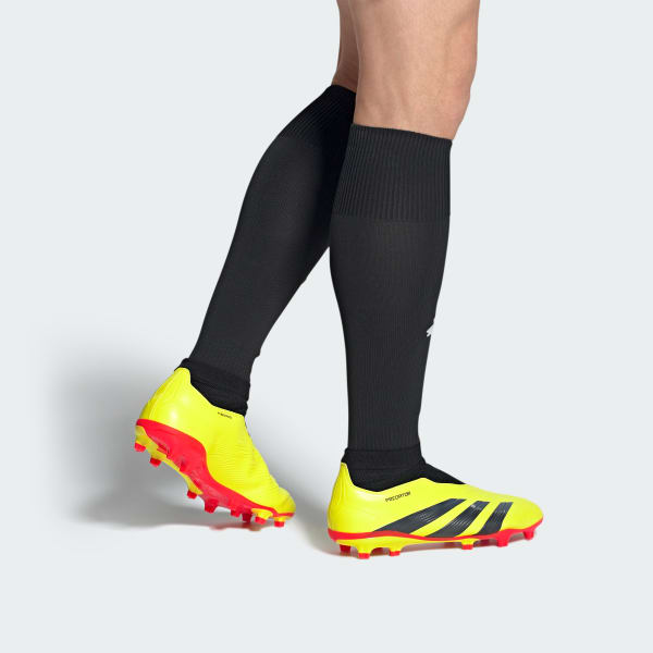 Jaune Chaussure de football Predator League sans lacets Terrain souple