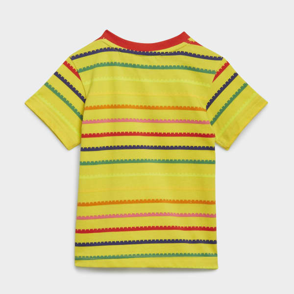 Geel adidas x Classic LEGO® T-shirt en 3/4 Broek Set