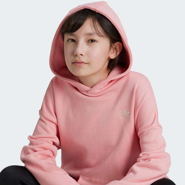 Pink adidas hoodie kids new arrivals