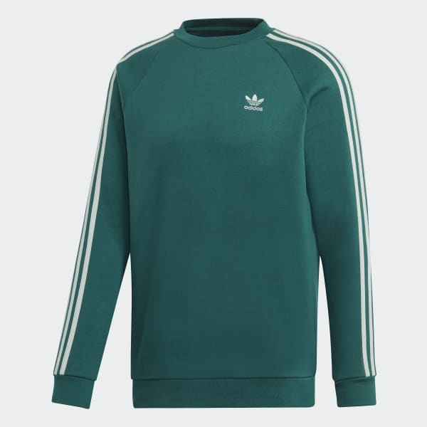 adidas 3 Stripes Crewneck Genser Grønn | adidas Norway adidas 3 Stripes Crewneck Genser Gul | adidas Norway