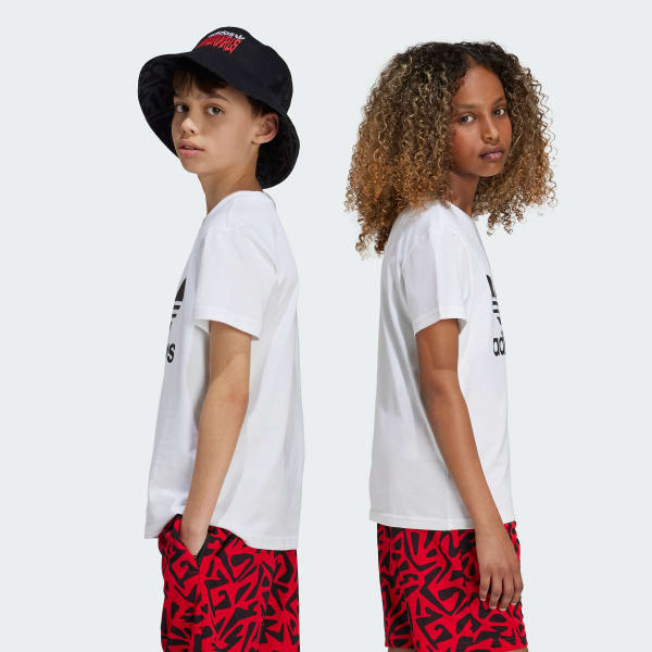 Blanco Remera Adicolor Trifolio Kids