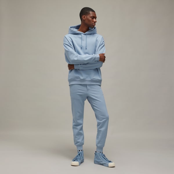 สีน้ำเงิน เสื้อฮู้ดพิมพ์ลาย Y-3