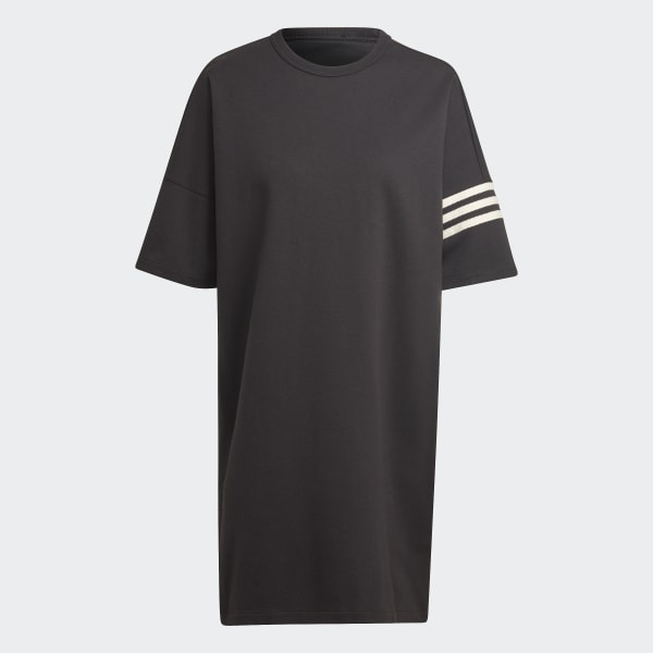 Schwarz adicolor Neuclassics T-Shirt-Kleid CZ044
