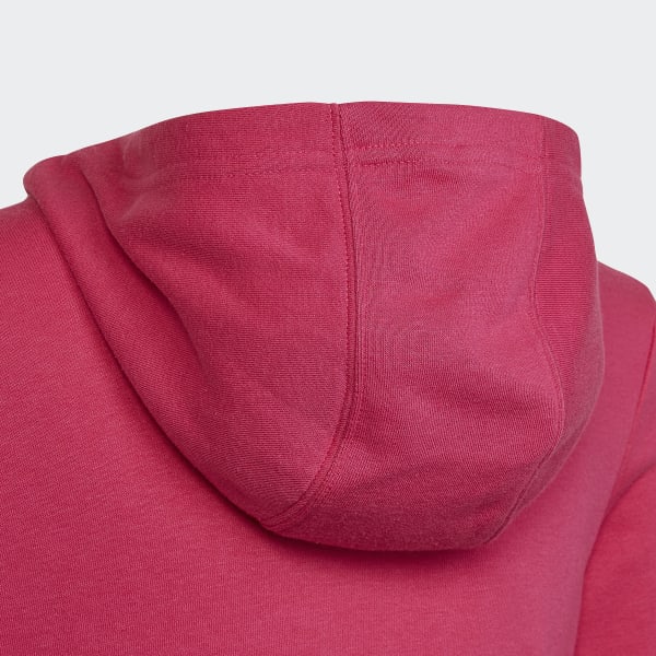 Rosa Sudadera con Gorro Essentials 3 Franjas