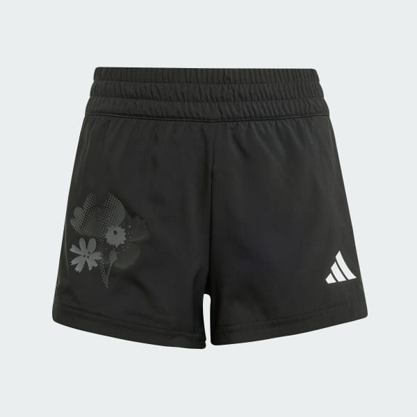 Svart Train Essentials Flower-Print Shorts