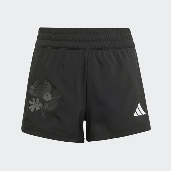 adidas Train Essentials Flower-Print Shorts Kids - Black