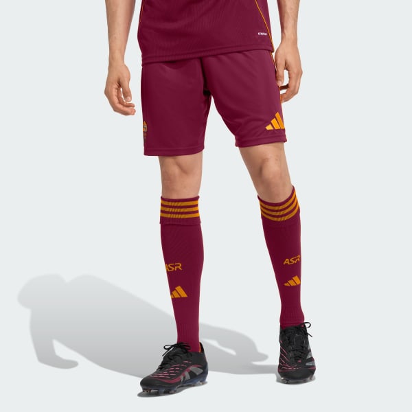 Burgundy Pantalón corto primera equipación AS Roma 25/26
