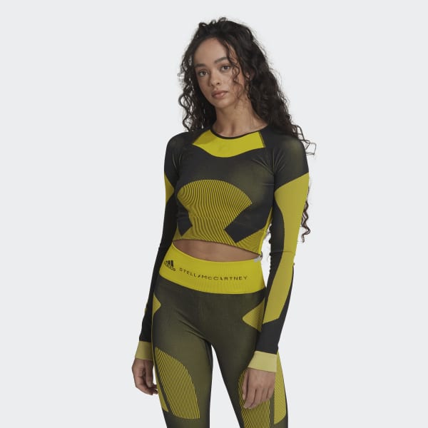 Svart adidas by Stella McCartney TrueStrength Yoga Crop Top C8658