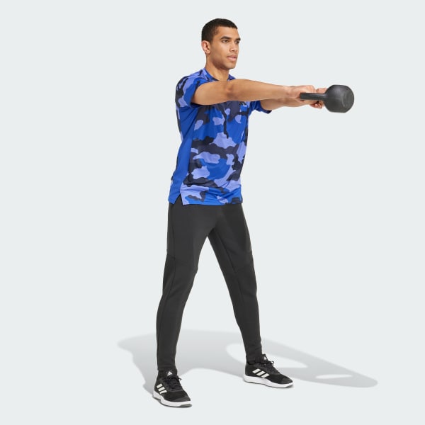 Azul Camiseta Estampada Train Essentials Camo