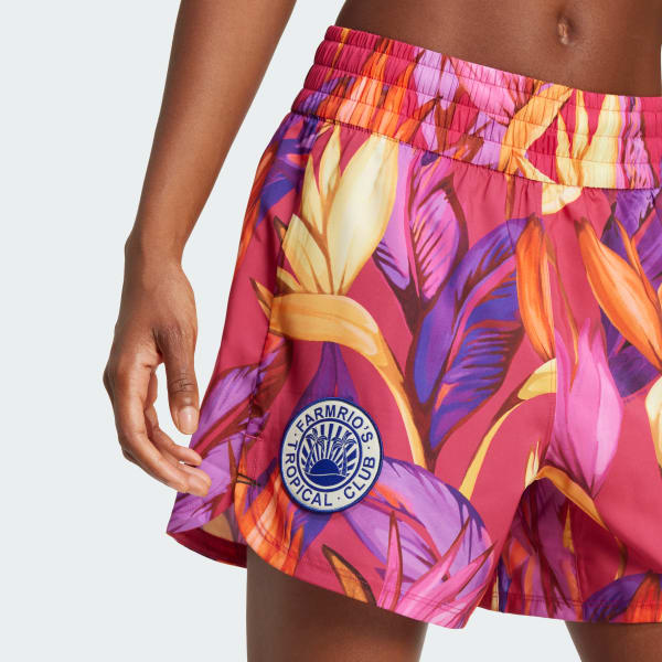 adidas x FARM Rio Pacer Shorts - Pink | Free Shipping with adidas x FARM Rio Pacer Shorts - Pink | Free Shipping with