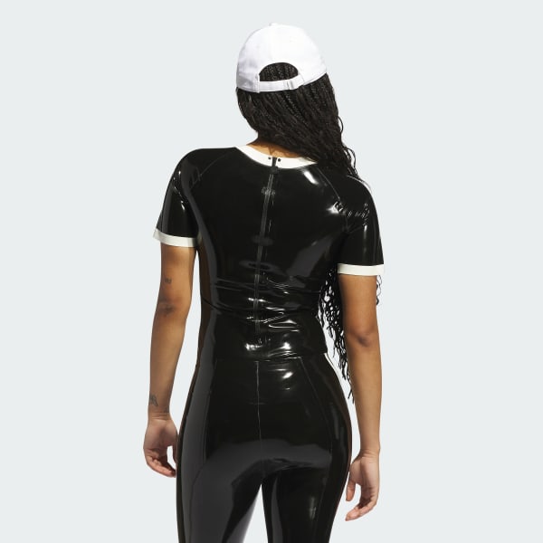 3-Stripes Latex Bodysuit