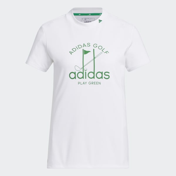 White AEROREADY Play Green Mock-Neck Shirt