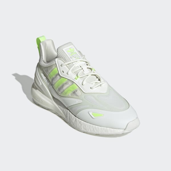 White ZX 2K Boost 2.0 Shoes LUY09