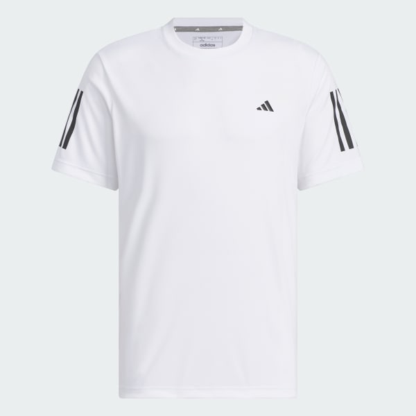 White AEROREADY 3-Stripes Crewneck Tee