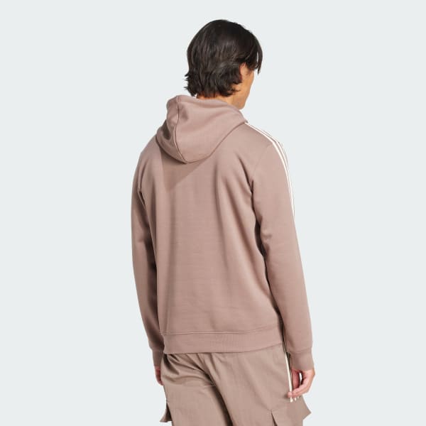 Marron Sweat-shirt à capuche à 3 bandes Adicolor Classics