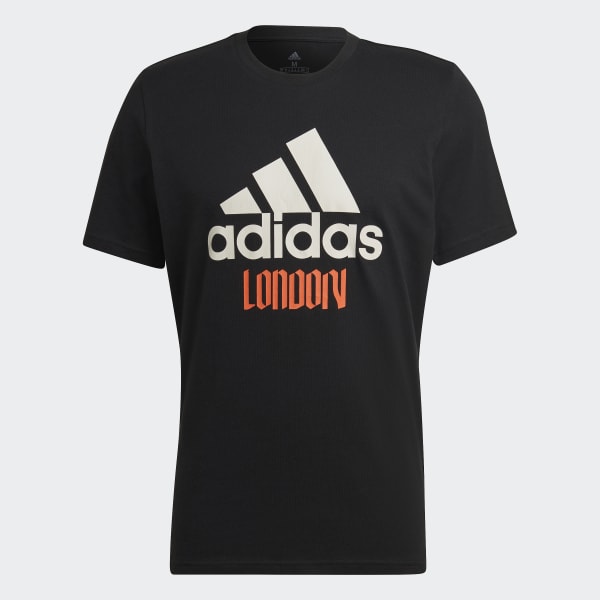 Black London Graphic T-Shirt L6787