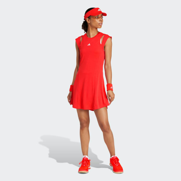 adidas Tennis Pro Climacool Dress - Red | Free Shipping with