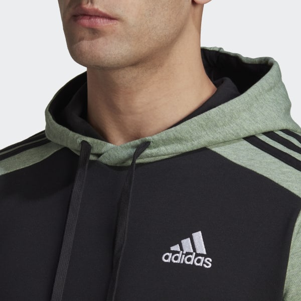Schwarz Essentials Mélange French Terry Hoodie TU545