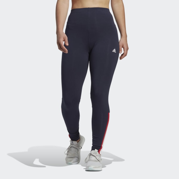 adidas Essentials Pinstripe Block Leggings Blue adidas Thailand