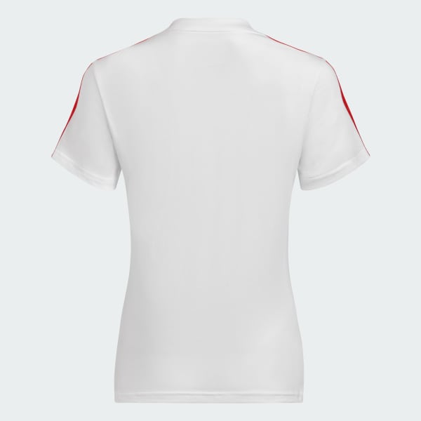 Blanco Remera River Plate 3 Tiras