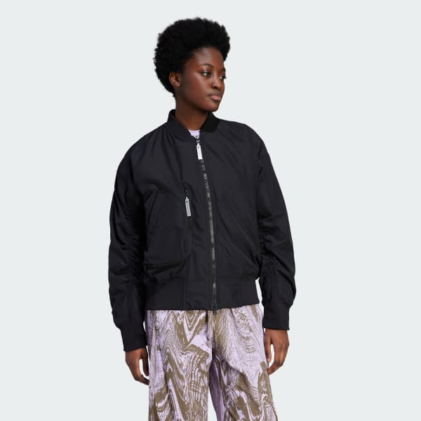 adidas by Stella McCartney Sportswear Woven Bomber Jacket - Black, Women's  Lifestyle