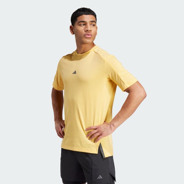 adidas Playera de Entrenamiento Yoga Amarillo adidas Mexico