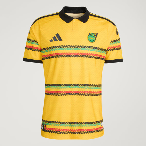Jaune Maillot Authentique domicile Jamaïque 26 x Bob Marley